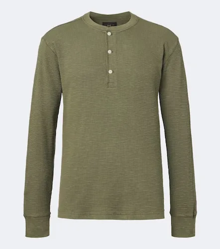 RRL Waffle-knit cotton Henley shirt - RRL - Modalova