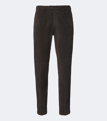 Cotton and silk-blend corduroy chinos - Thom Sweeney - Modalova