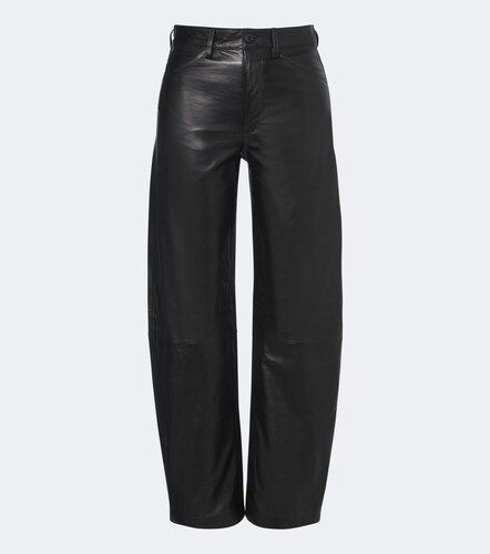 Tribeca leather barrel-leg pants - Nili Lotan - Modalova