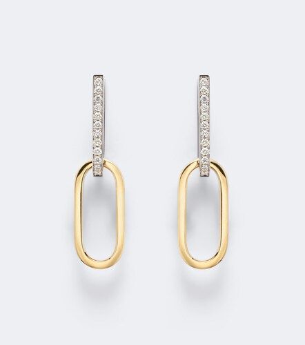 Pendientes de aro Link de oro y oro blanco de 18 ct con diamantes - Bucherer Fine Jewellery - Modalova