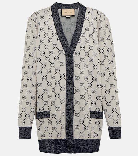 GG metallic jacquard-knit cardigan - Gucci - Modalova