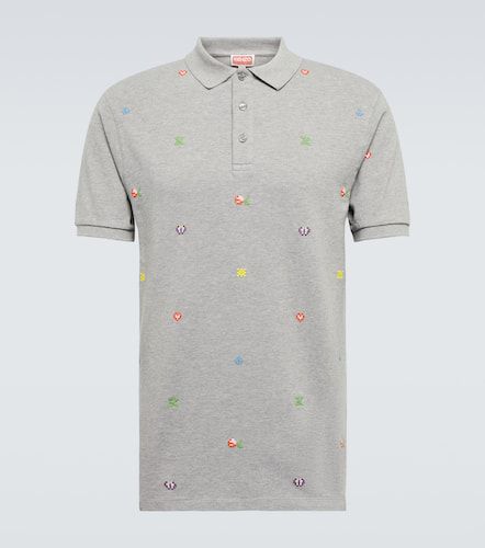 Pixels embroidered cotton polo shirt - Kenzo - Modalova
