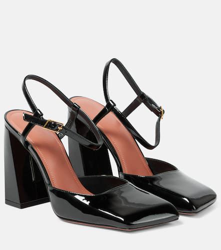 Charlotte 95 patent leather pumps - Amina Muaddi - Modalova