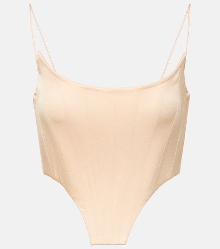 Alex Perry Top bustier de satén - Alex Perry - Modalova