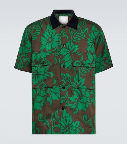 Camicia bowling con stampa floreale - Sacai - Modalova