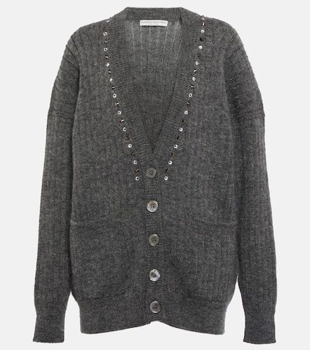 Embellished wool-blend cardigan - Alessandra Rich - Modalova