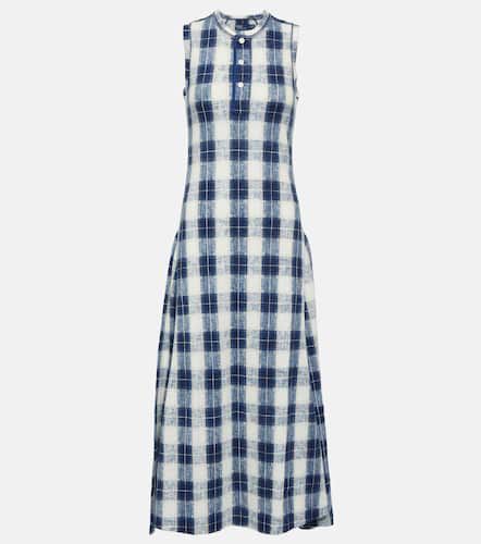 Plaid cotton jersey maxi dress - Polo Ralph Lauren - Modalova