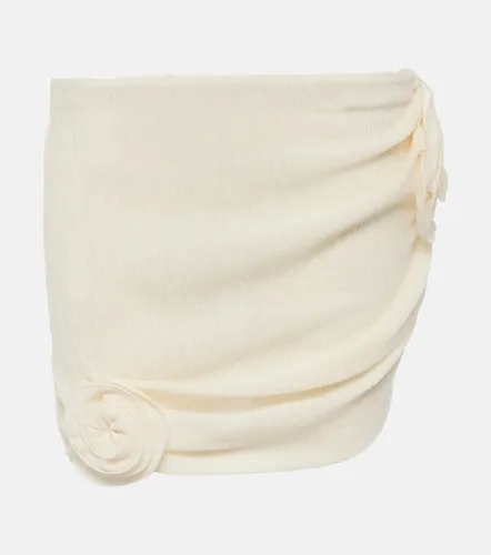 Minifalda de crepé con apliques - Magda Butrym - Modalova