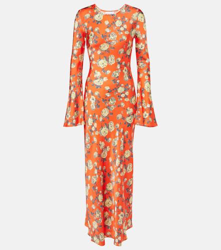 Ganni Floral satin maxi dress - Ganni - Modalova