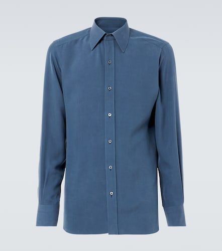 Tom Ford Camicia in twill di seta - Tom Ford - Modalova