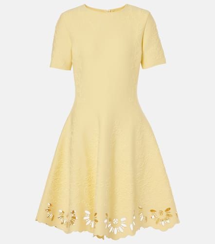 Eyelet jacquard minidress - Oscar de la Renta - Modalova