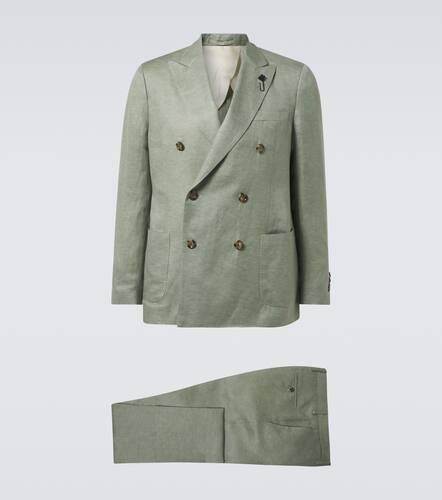 Double-breasted linen and silk suit - Lardini - Modalova