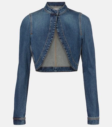 AlaÃ¯a Cropped denim jacket - Alaia - Modalova