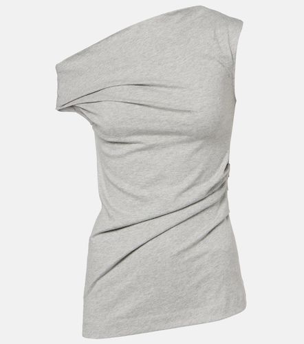 Top de jersey de algodón drapeado - Dries Van Noten - Modalova