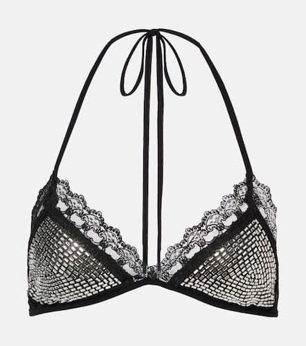 Embellished tulle bra top - The Attico - Modalova