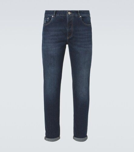 Traditional Fit slim-leg jeans - Brunello Cucinelli - Modalova