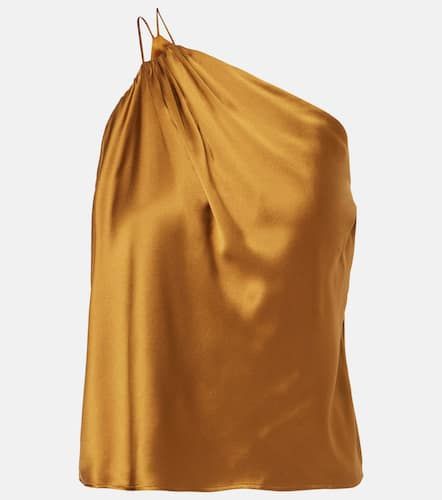 Draped one-shoulder silk satin top - The Sei - Modalova