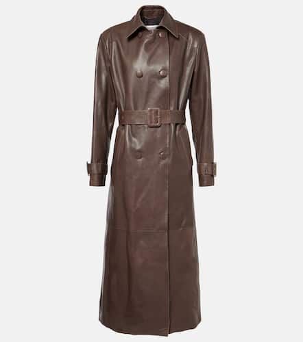 Nour Hammour Tate suede trench coat - Nour Hammour - Modalova