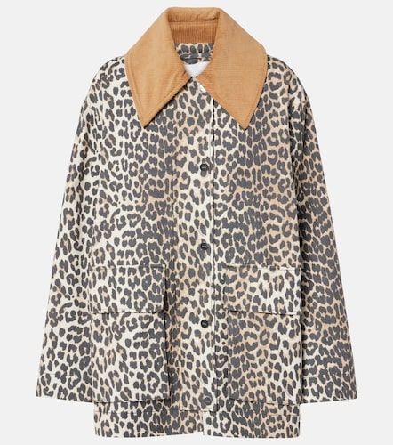 Ganni Leopard-print canvas jacket - Ganni - Modalova
