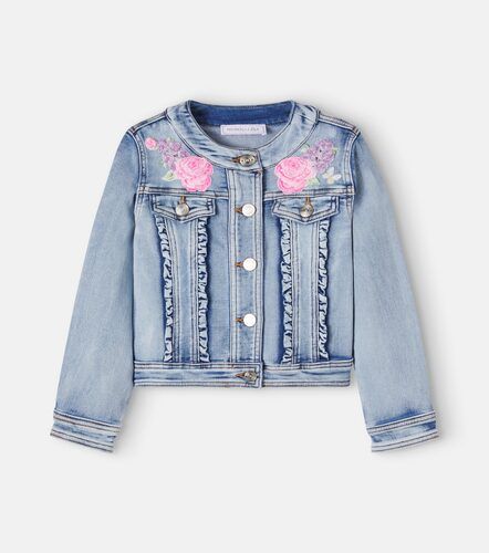 Monnalisa Chaqueta de denim bordada - Monnalisa - Modalova
