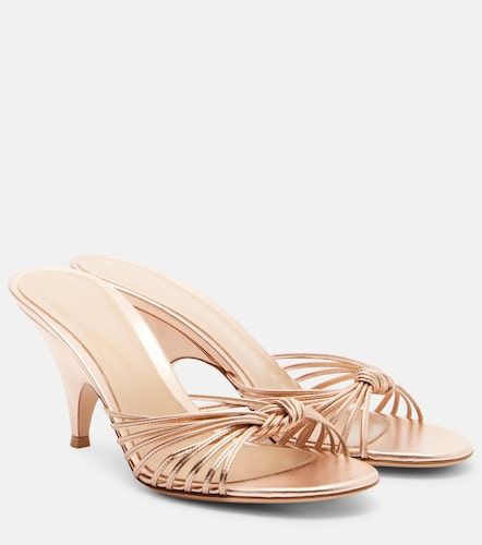 Sofia metallic leather mules - Gianvito Rossi - Modalova