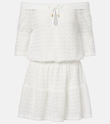 Miniabito Flo in crochet di cotone e lino - Melissa Odabash - Modalova