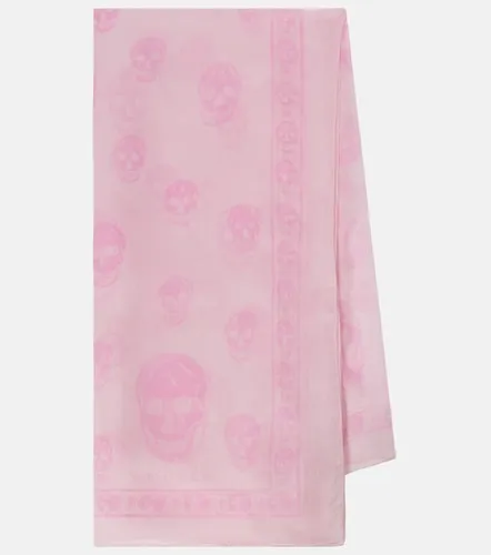McQueen Skull silk scarf - McQueen - Modalova