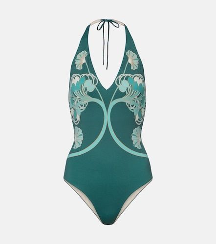 Bañador estampado con cuello halter - La DoubleJ - Modalova