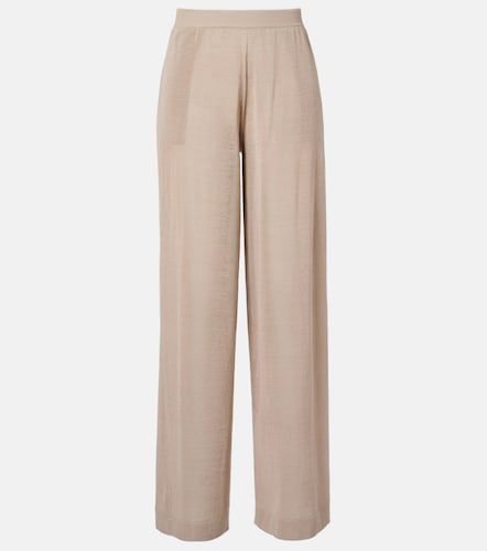 Alaïa Pantaloni a gamba larga in lino e seta - Alaia - Modalova