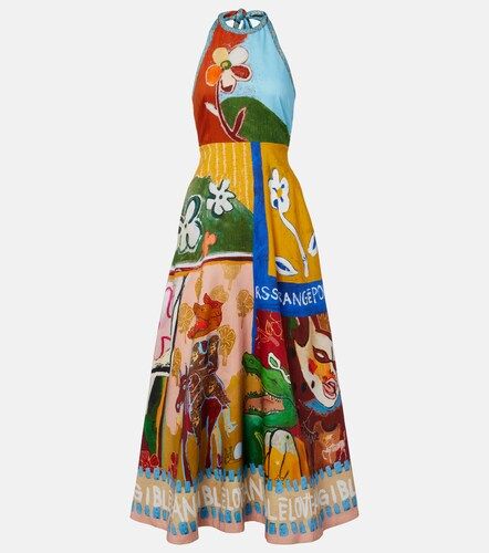 Alémais X MLAK Midikleid aus einem Leinengemisch - Alemais - Modalova