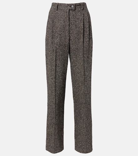 Pantaloni Virgil in tweed di seta, lana e cotone - The Row - Modalova