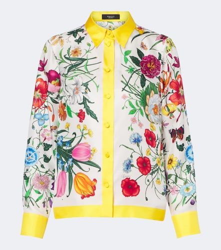 Gucci Camicia in seta Gucci Flora - Gucci - Modalova