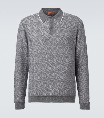 Zigzag cashmere polo sweater - Missoni - Modalova