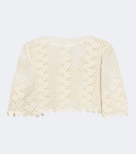 Top cropped Saskia de croché de algodón - Posse - Modalova
