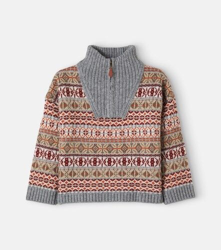 Jersey Léonard de jacquard con media cremallera - Bonton - Modalova