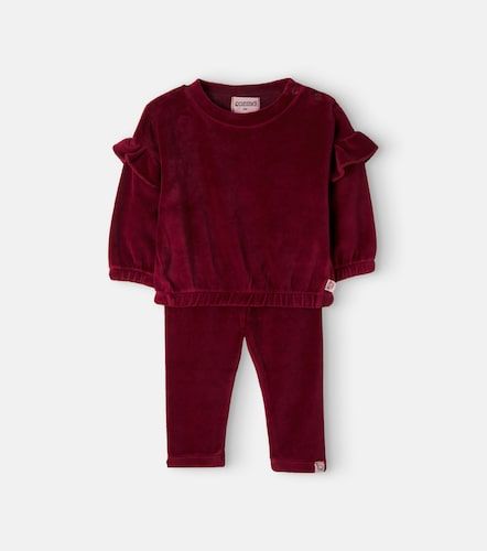 Bebé - Set de sudadera y pantalones de terciopelo en mezcla de algodón - Cozmo - Modalova