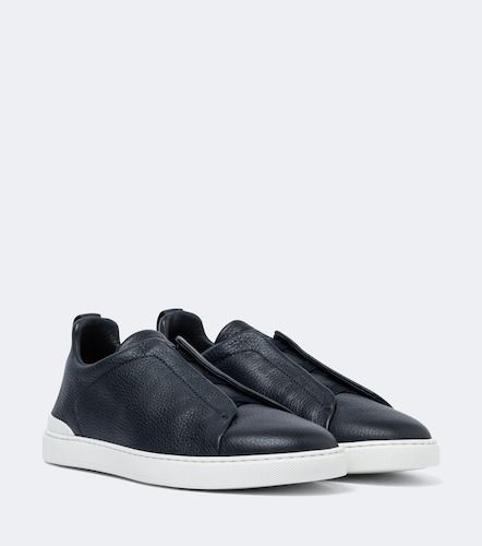 Triple Stitch leather sneakers - Zegna - Modalova