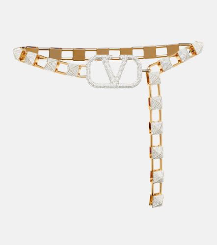 VLogo embellished chain belt - Valentino - Modalova