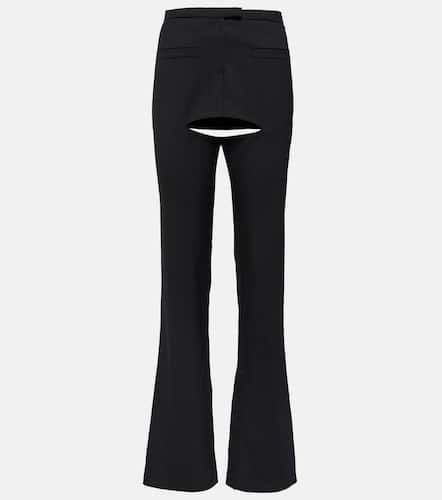 CourrÃ¨ges Cutout wool-blend flared pants - Courreges - Modalova