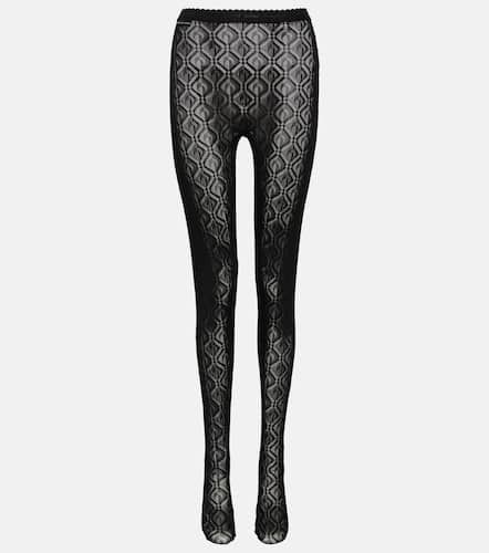 Moon Diamant jacquard tights - Marine Serre - Modalova