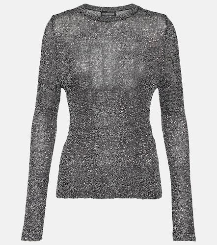 Pullover in maglia lamé con paillettes - Balenciaga - Modalova