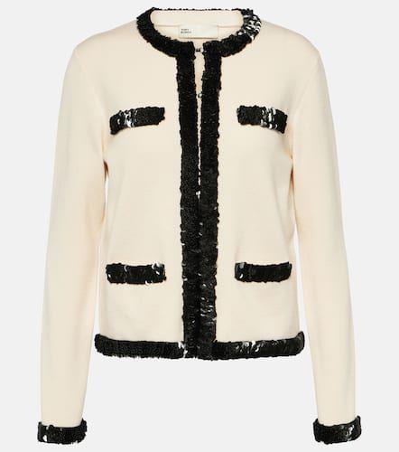 Kendra sequined wool-blend jacket - Tory Burch - Modalova