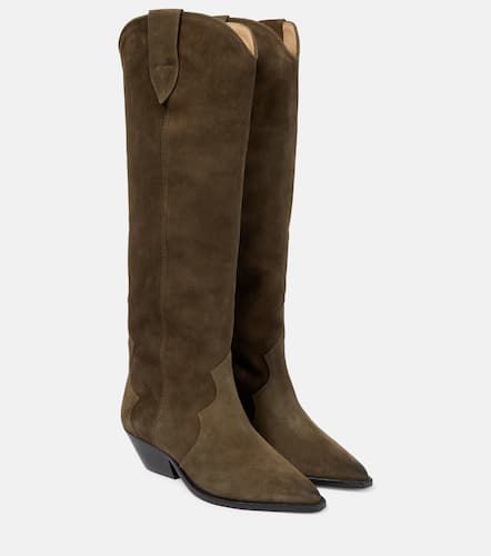 Denvee suede knee-high boots - Isabel Marant - Modalova