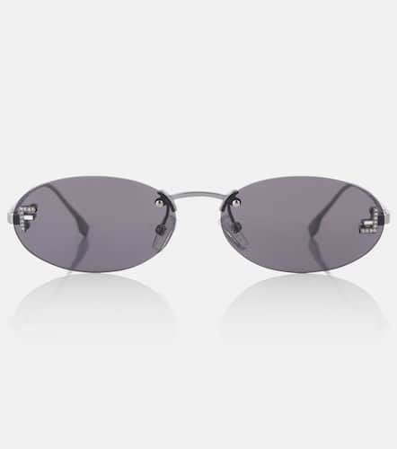 First Crystal oval sunglasses - Fendi - Modalova