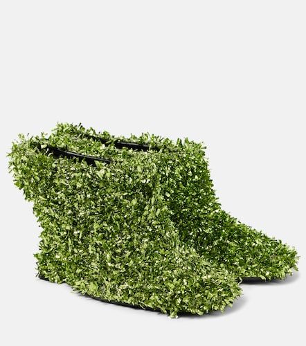 Mules 105 metalizadas con cuña - Dries Van Noten - Modalova