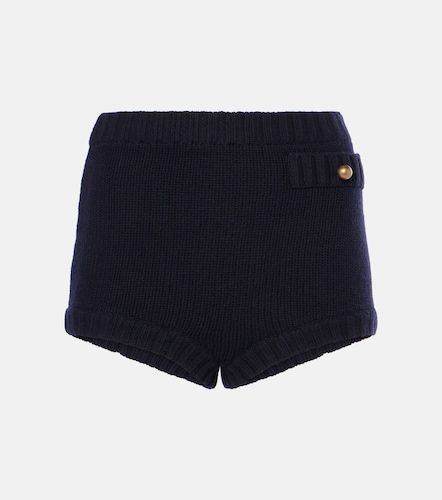 High-rise wool and cashmere shorts - Chloe - Modalova