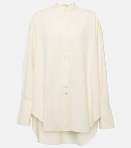 Grandad oversized silk shirt - The Row - Modalova