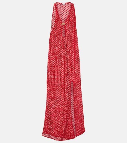 Ganni Cutout mesh maxi dress - Ganni - Modalova