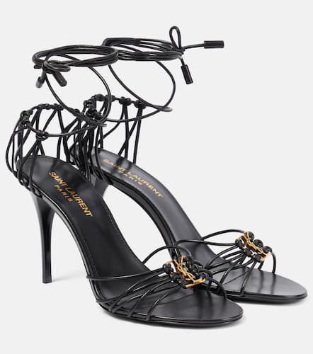 Babylone 90 leather sandals - Saint Laurent - Modalova