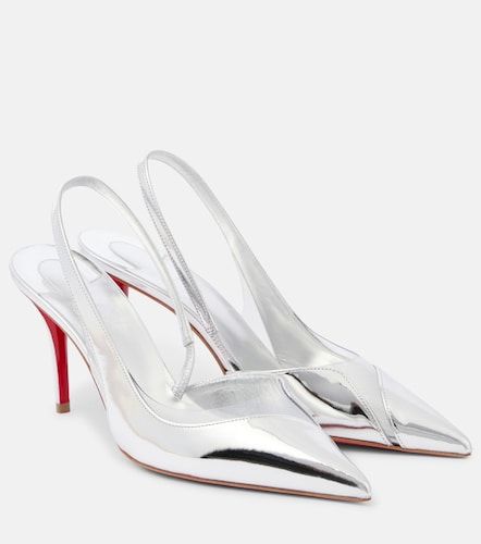 Metallic Slingback-Pumps Posticha 80 aus Leder - Christian Louboutin - Modalova